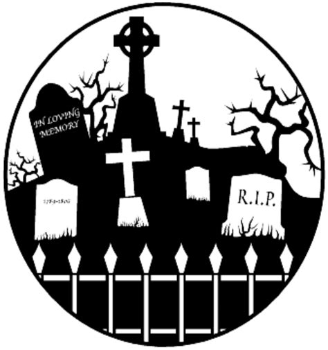 Graveyard Pumpkin Stencil