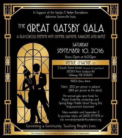 Great Gatsby Invitation Ideas