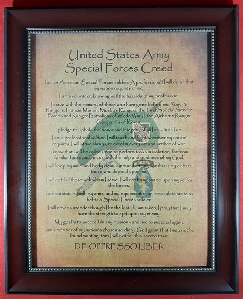 Green Beret creed