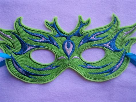 Green and Blue Mardi Gras Mask