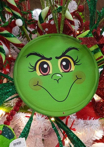 Grinch Face Sign