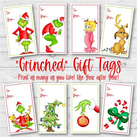 Grinch Gift Tag Image