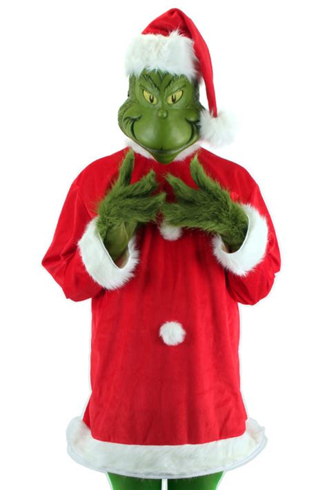 Grinch Mask with Santa Hat