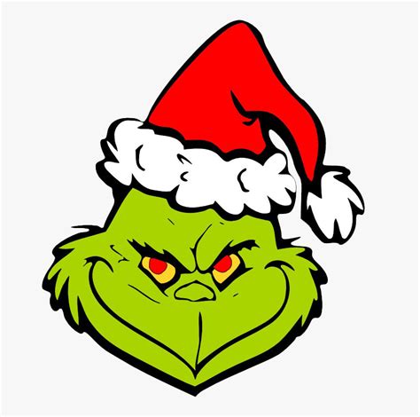 Grinch Mask with Santa Hat Printable