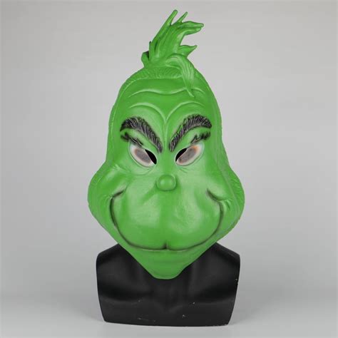 Grinch Mask with Snowflakes