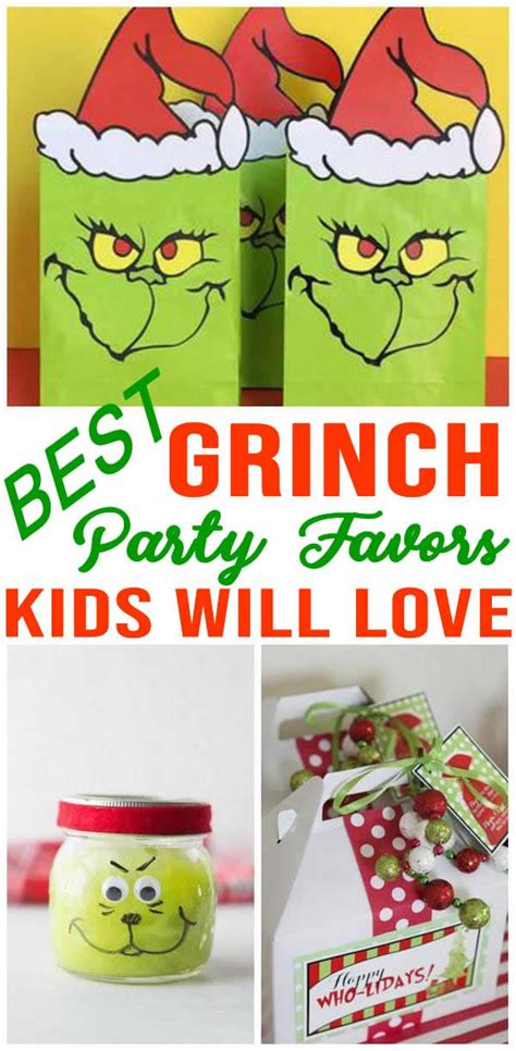 Grinch Party Favors