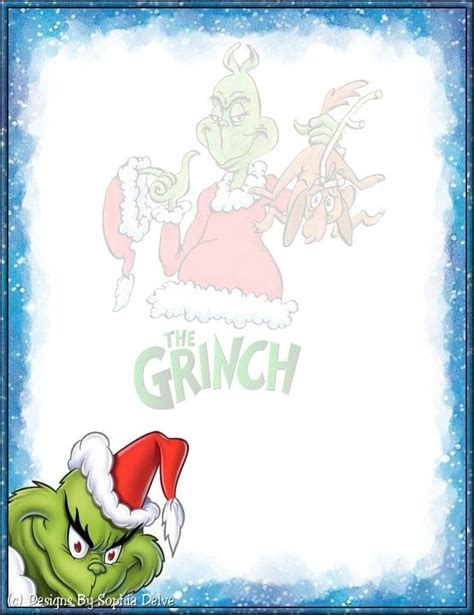 Grinch printable cards for holiday greetings