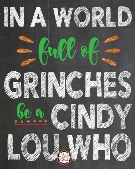 Grinch Quote Sign