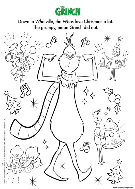 Grinch activity sheets