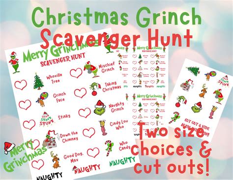 Grinch scavenger hunts