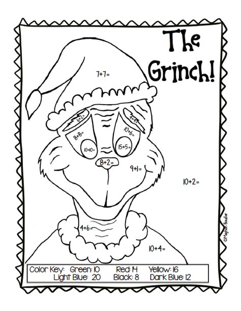 Grinch worksheets