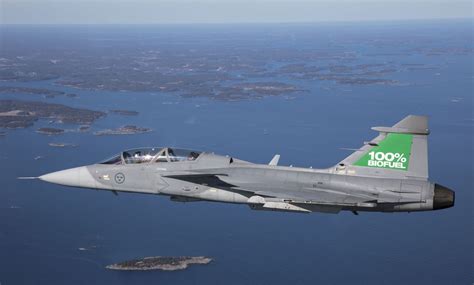 Gripen in flight