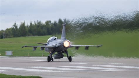 Gripen taking off