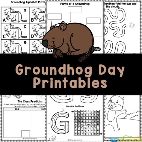 Groundhog Day Visor Printables Gallery