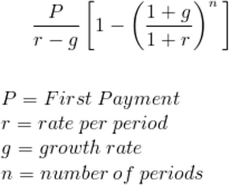 Growing Annuity Formula Course