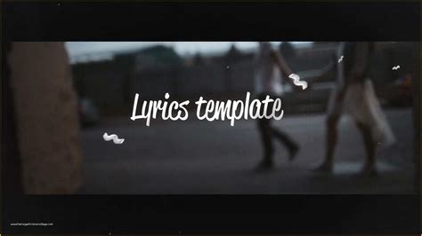 Grunge Lyric Template