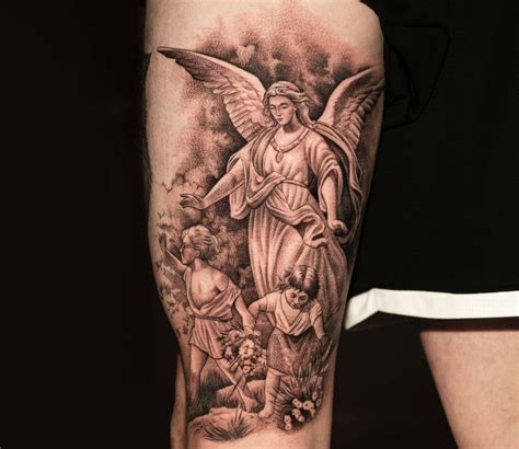 Guardian Angel Tattoo Design