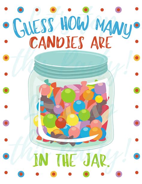 Guess How Many Candies In The Jar