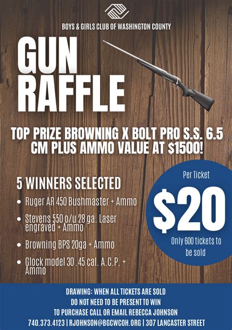 Gun Raffle Ticket Template Generator