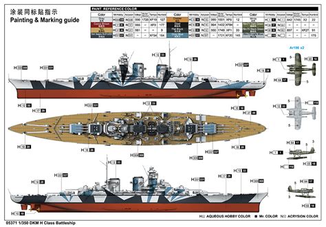 Elevation of the H-Class Battleship