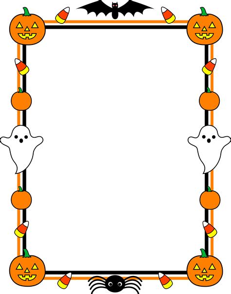 Halloween border templates