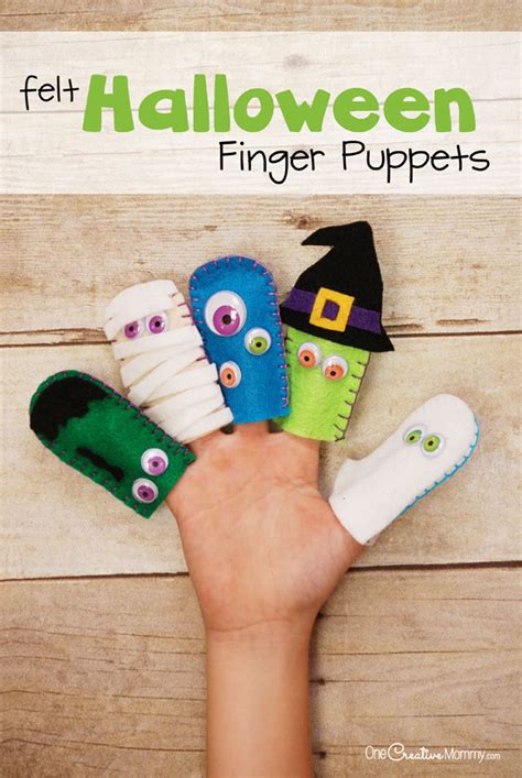 Halloween Finger Puppets to Print and Play