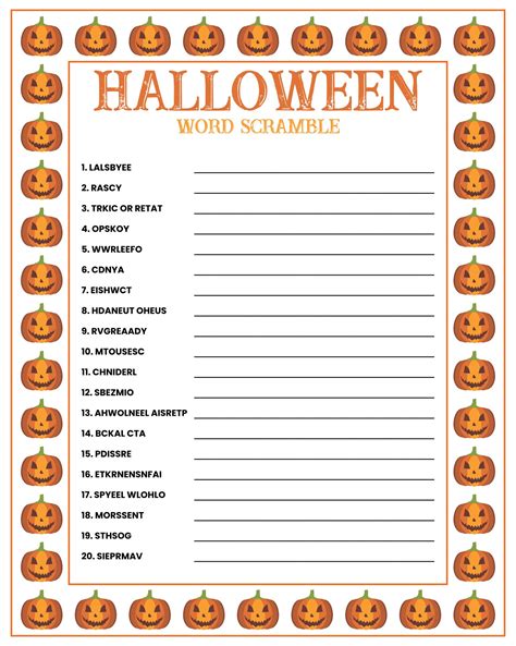 Halloween Game Template