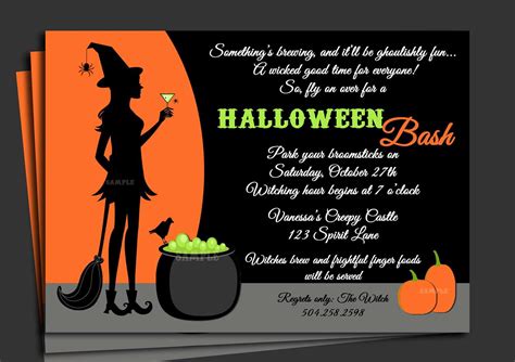 Halloween Invitation Cards