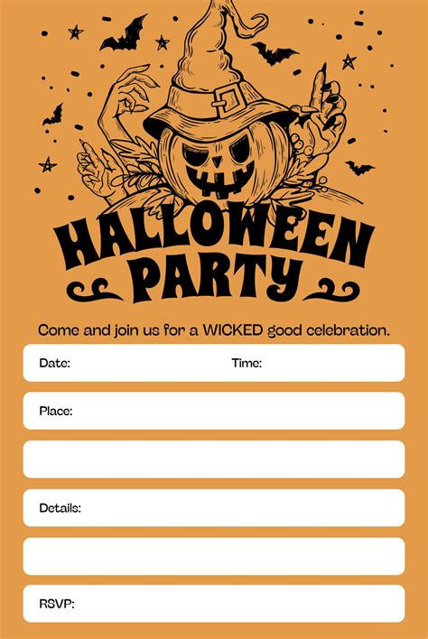 Halloween Invitation Templates For Adults