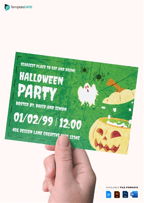 Halloween Invitation Templates for Word