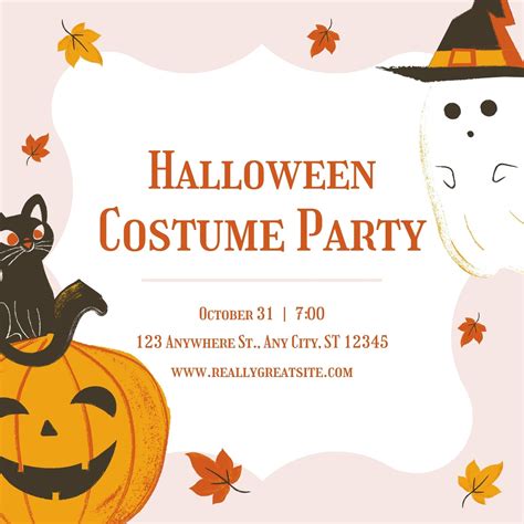 Halloween party invitations