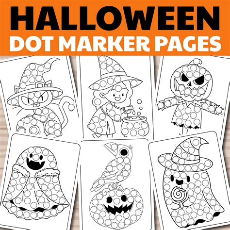 Halloween dot marker printable activities