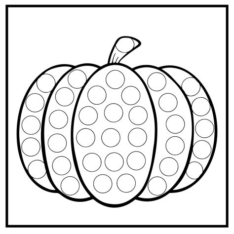 Halloween dot marker templates for kids