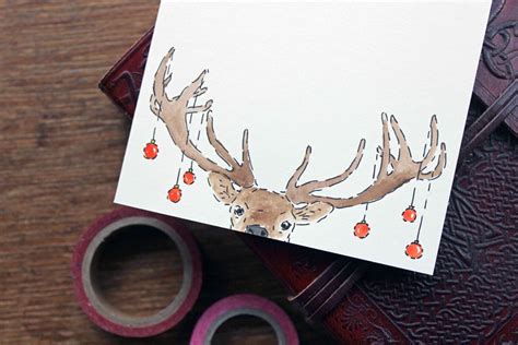 Hand-Drawn Postcard Christmas Cards