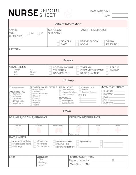 Handoff Report Template For Nurse Practitioners