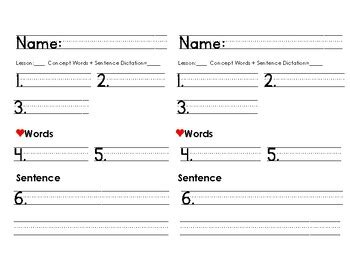 Handwriting Without Tears Progress Monitoring Sheets