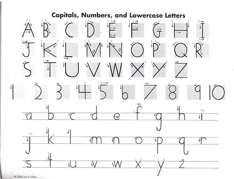 Handwriting Without Tears Worksheets for Kids