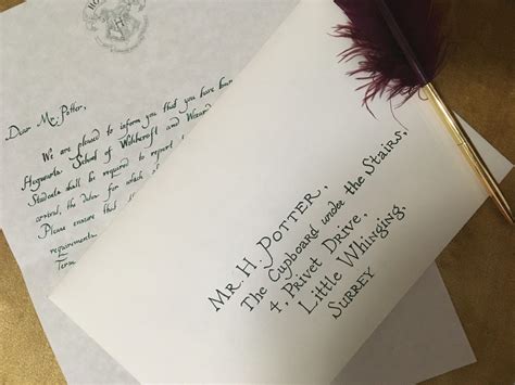 Handwritten Hogwarts Letter