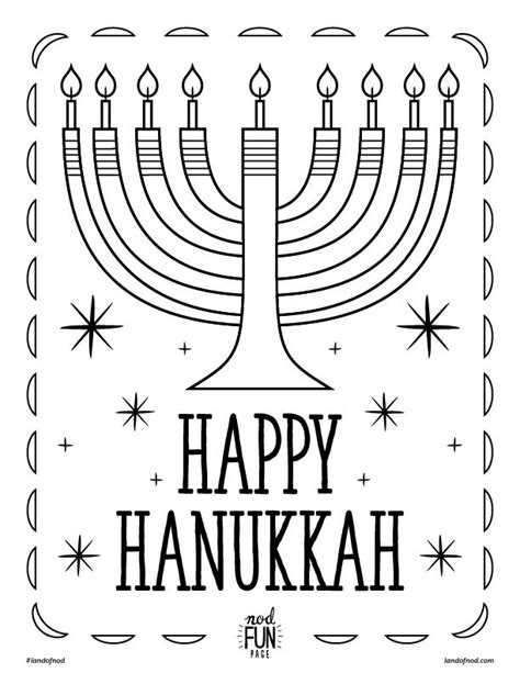 Hanukkah Coloring Pages For Preschoolers