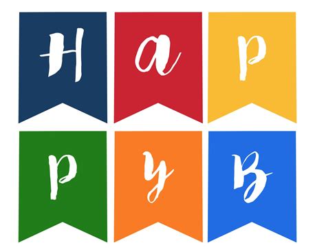 Happy Birthday Banner Template 1