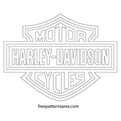 Harley-Davidson Bike Stencil