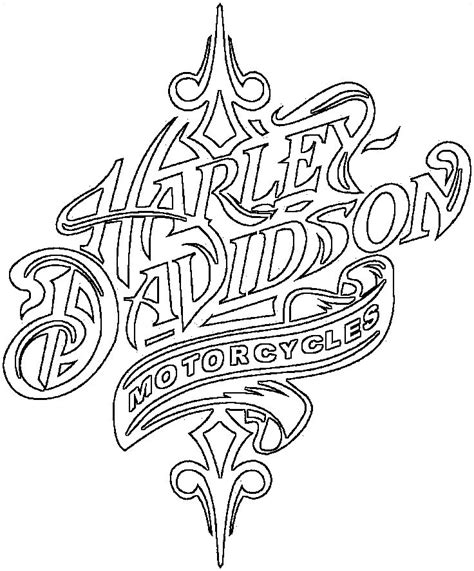 Harley-Davidson Stencil Printable Design