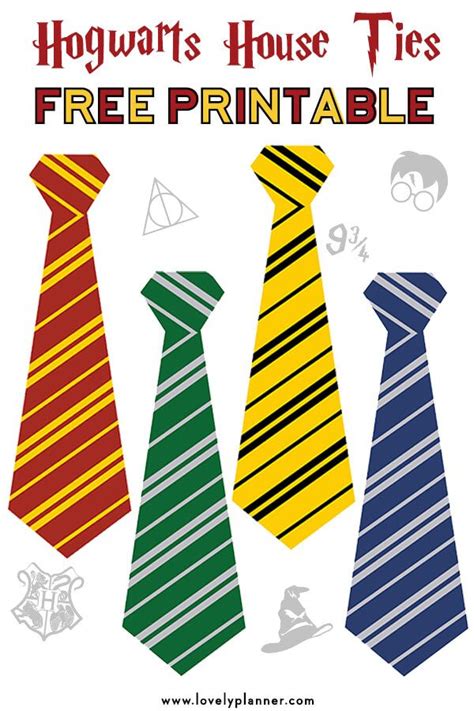 Harry Potter Tie Printable Image