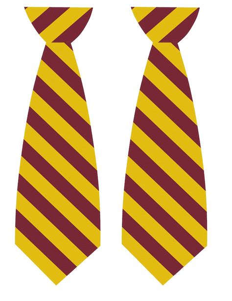 Harry Potter Tie Template Image