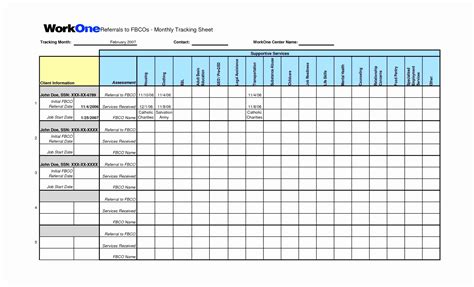 Health Tracker Spreadsheet