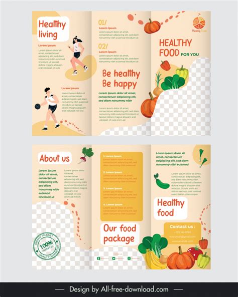 Healthy Nutrition Brochure Templates