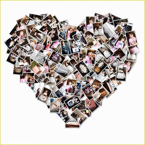 Heart Picture Collage Template Examples