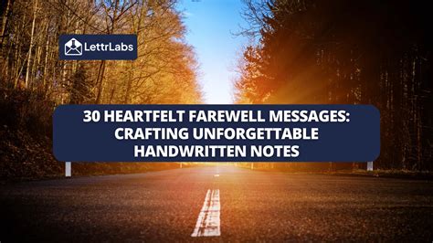 Heartfelt Goodbye Cards