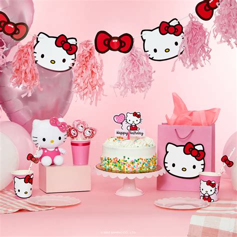 Hello Kitty Birthday Party Coloring Page