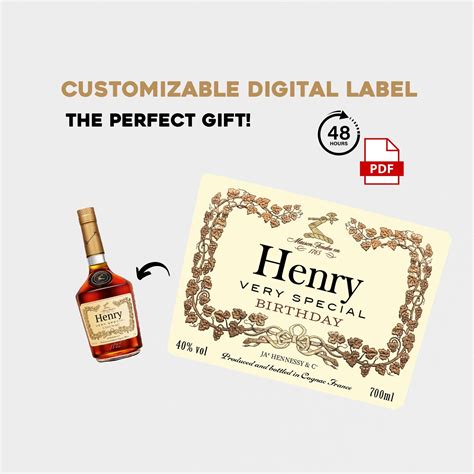 Hennessy Label Templates Word